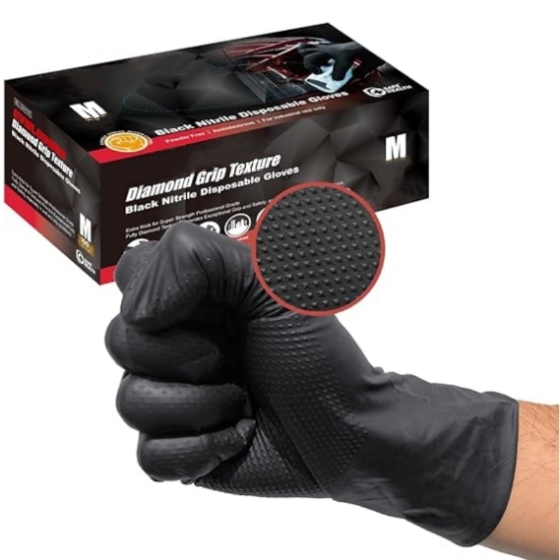 Garden Gloves - Gants en nitrile noir ultra-résistants 8