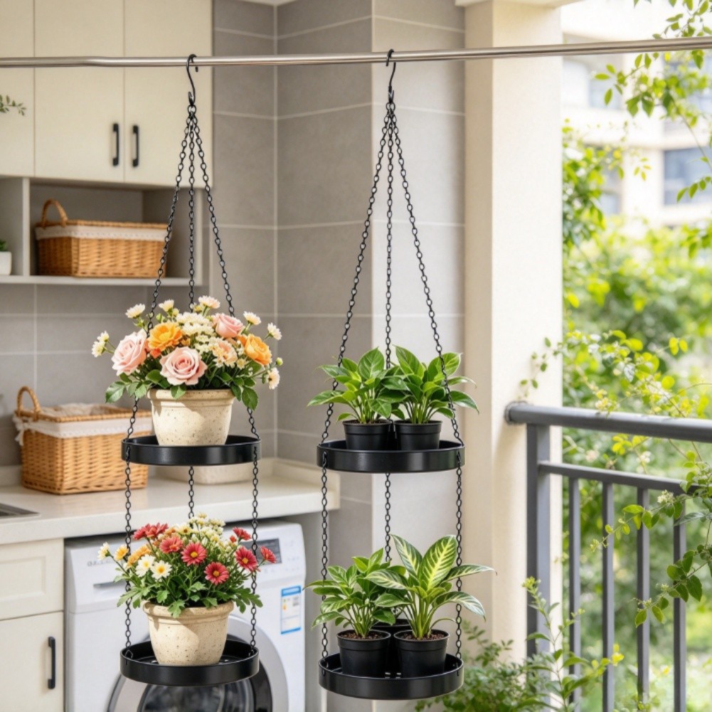 Vertical Planter - Étagère à plantes en fer suspendue