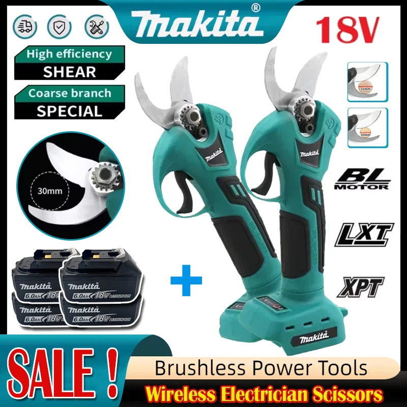 Pruning Shears - Ciseaux d'électricien professionnels sans fil Makita