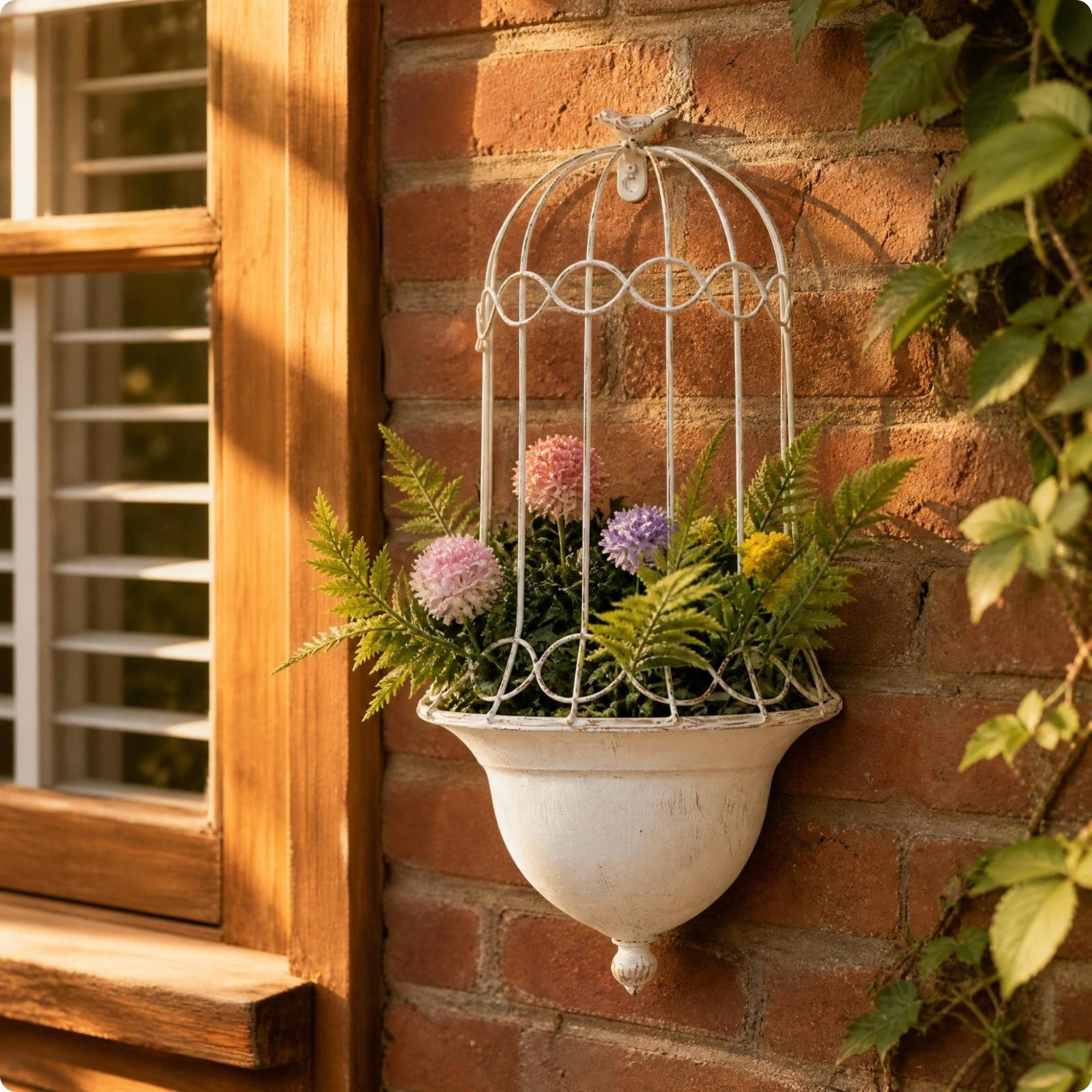 Jardinière murale en fer, cage - Vertical Planter avis et prix