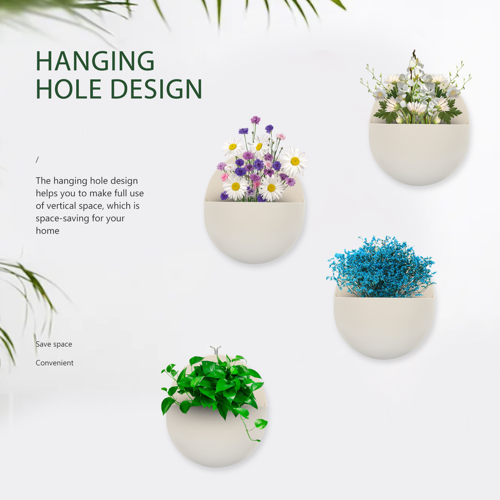4 pots suspendus en plastique  - Vertical Planter avis et prix