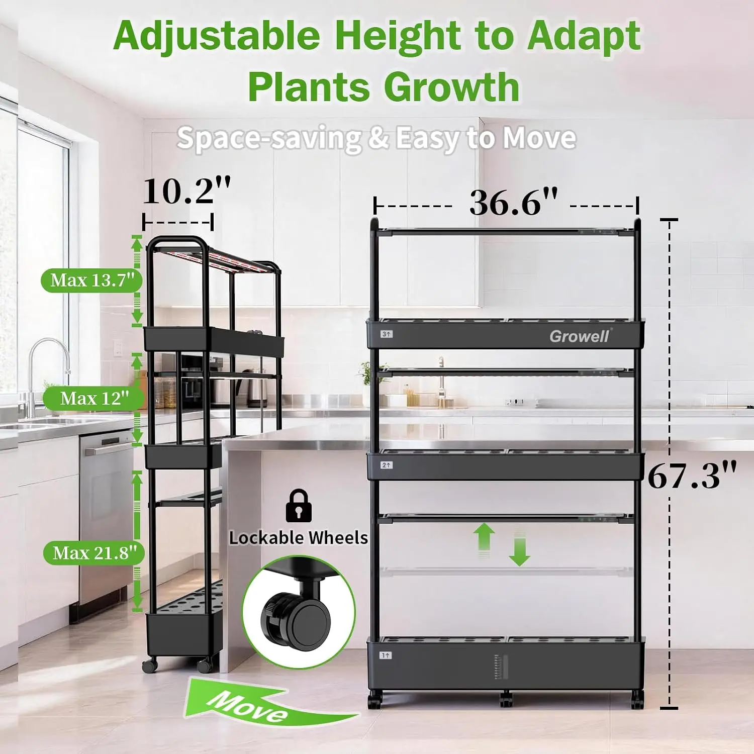 Grand kit de système de cultur - Hydroponic Kit avis et prix
